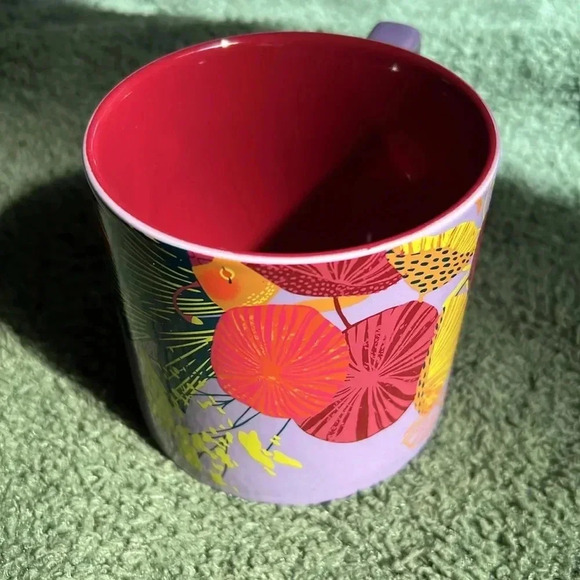 New Starbucks 2023 Lilac Jellyfish Parasols Ceramic Mug - Picture 2 of 6